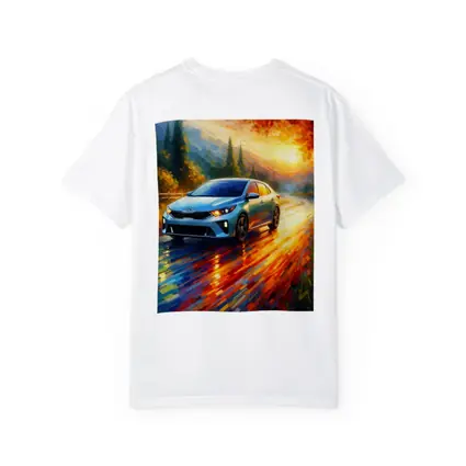 Kia Forte Impressionist Style Oil Painting Art