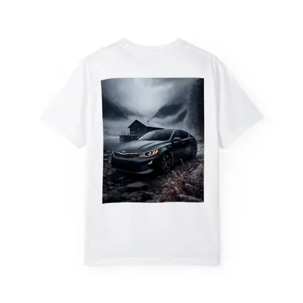 Kia Optima Sedan Moody Winter Mountain Scene