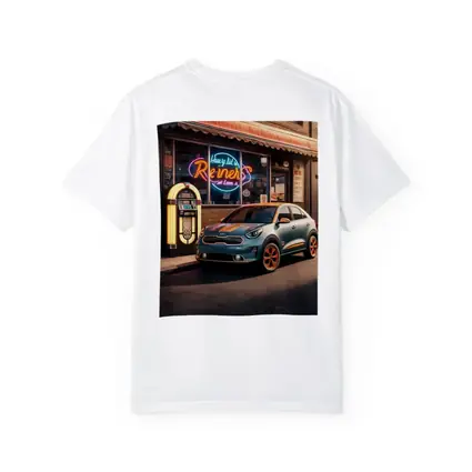 Kia Niro Retro Diner Neon Night Scene