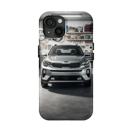 Kia Seltos SUV Parked Inside Garage