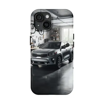 Kia Seltos SUV Parked Inside Workshop Garage