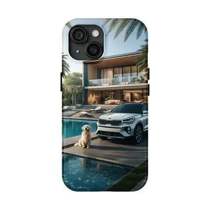 Kia Seltos SUV Luxury Villa Pool Setting