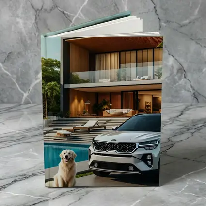Kia Seltos White SUV Luxury Villa Pool