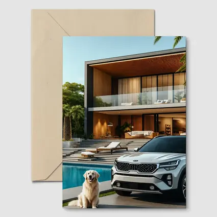 Kia Seltos White SUV Luxury Villa Pool