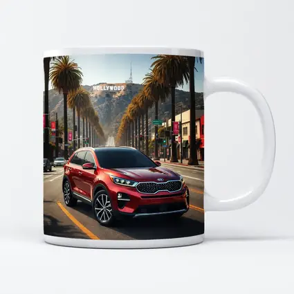 Kia Sorento Red SUV Hollywood Los Angeles