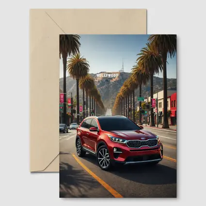 Kia Sorento Red SUV Hollywood Los Angeles