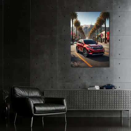 Kia Sorento Red SUV Hollywood Los Angeles