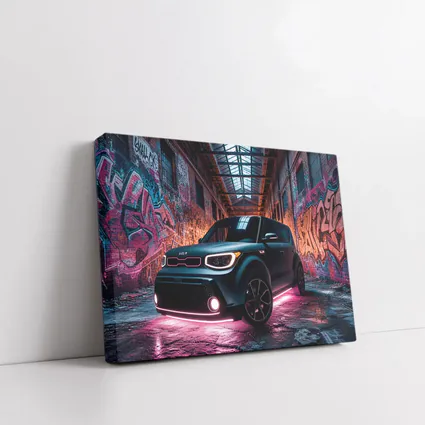 Kia Soul Neon Glow Graffiti Warehouse