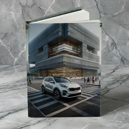 Kia Sportage SUV Modern City Architecture