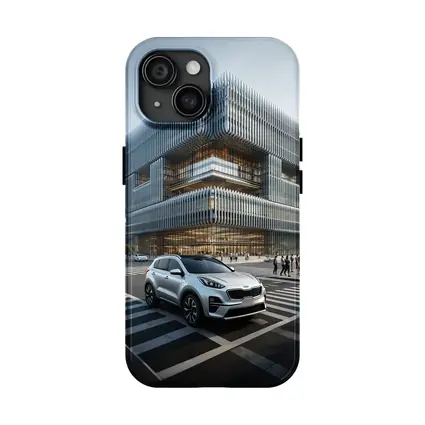 Kia Sportage SUV Modern City Architecture