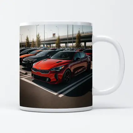 Kia Stinger Red Fleet Parking Lot