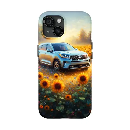 Kia Sorento SUV Sunflower Field Painting