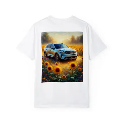 Kia Sorento SUV Sunflower Field Painting