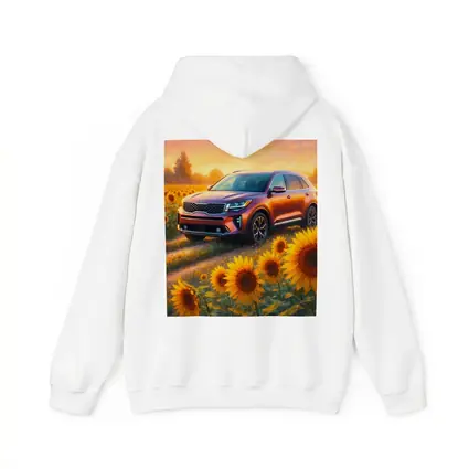 Kia Sorento SUV Sunflower Field Sunset