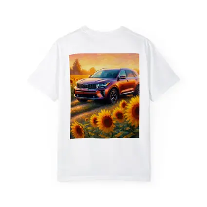 Kia Sorento SUV Sunflower Field Sunset
