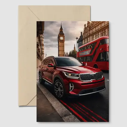 Kia Sorento Red SUV London Big Ben