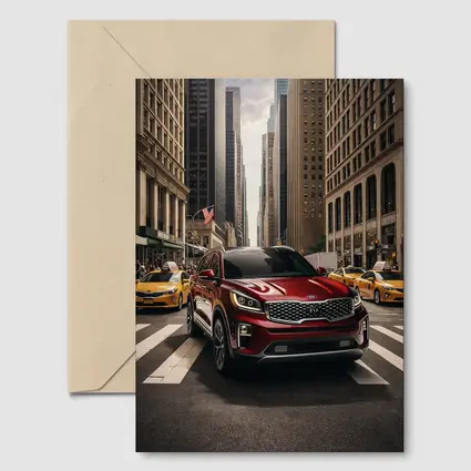 Kia Sorento Crossing New York City Street