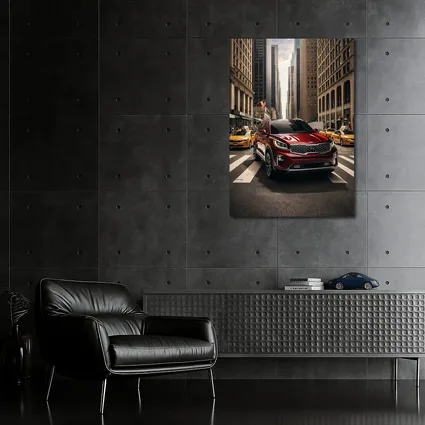Kia Sorento Crossing New York City Street