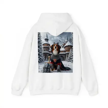 Bernese Mountain Dog Knight Snowy Castle