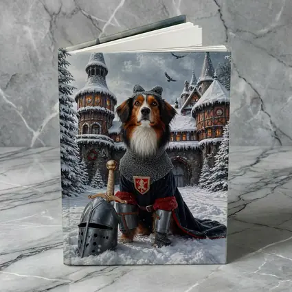 Bernese Mountain Dog Knight Snowy Castle