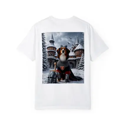 Bernese Mountain Dog Knight Snowy Castle
