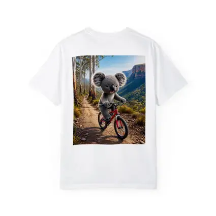Koala Riding Bike Mountain Trail Australia