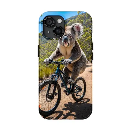 Koala Riding Mountain Bike Forest Trail