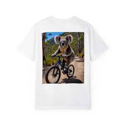 Koala Riding Mountain Bike Forest Trail