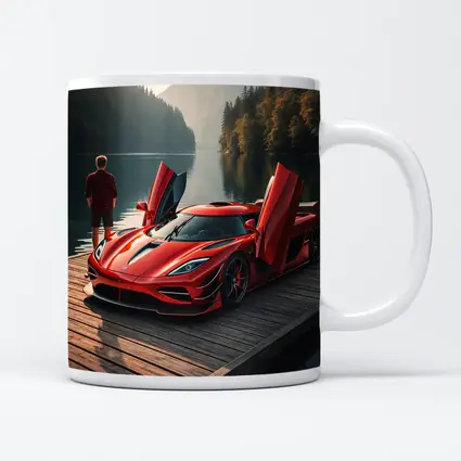 Koenigsegg Jesko Red Supercar Lakeside Dock