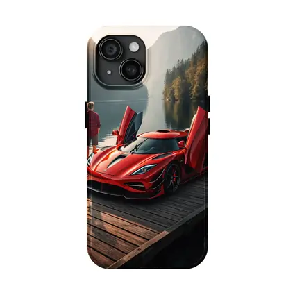 Koenigsegg Jesko Red Supercar Lakeside Dock