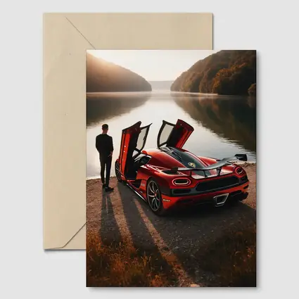 Koenigsegg Agera Red Doors Open Lakeside