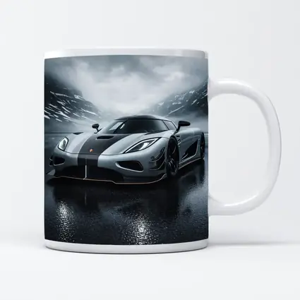 Koenigsegg Agera Wet Road Stormy Mountains