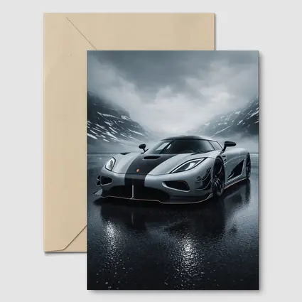 Koenigsegg Agera Wet Road Stormy Mountains