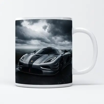 Koenigsegg Jesko Dark Cloudy Sky Road
