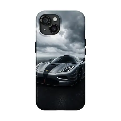 Koenigsegg Jesko Dark Cloudy Sky Road