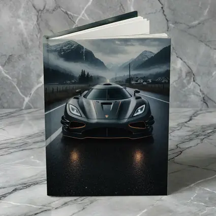 Koenigsegg Jesko Wet Road Mountain Backdrop
