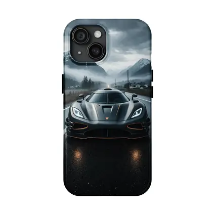 Koenigsegg Jesko Wet Road Mountain Backdrop