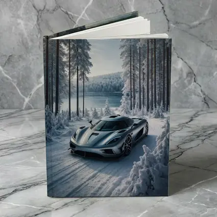 Koenigsegg Regera Supercar Snowy Forest Road