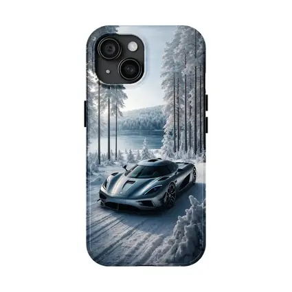 Koenigsegg Regera Supercar Snowy Forest Road
