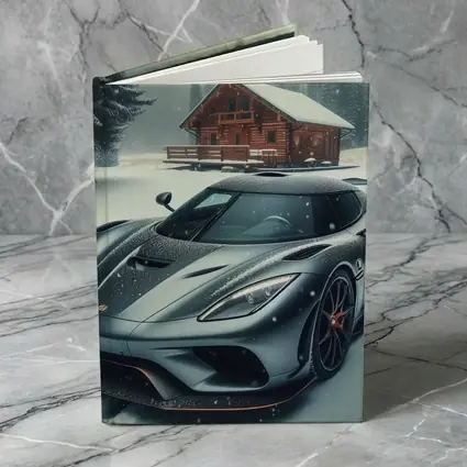 Koenigsegg Regera Grey Supercar Snowy Forest