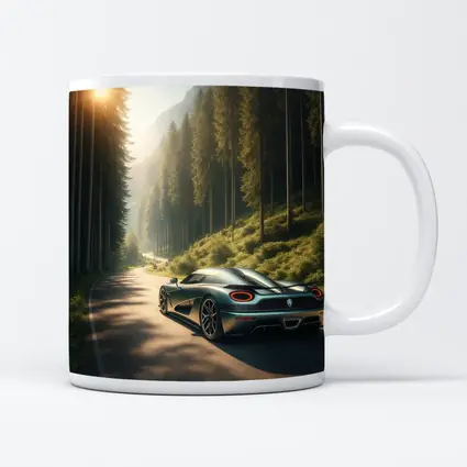 Koenigsegg Regera on Forest Mountain Road