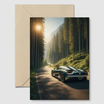Koenigsegg Regera on Forest Mountain Road