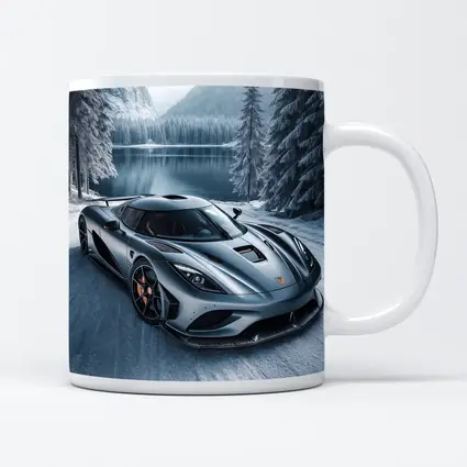 Koenigsegg Regera Matte Gray Winter Lake
