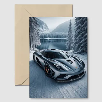 Koenigsegg Regera Matte Gray Winter Lake