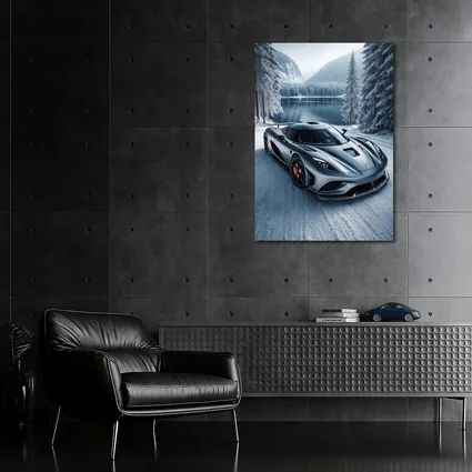 Koenigsegg Regera Matte Gray Winter Lake