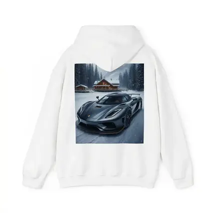 Koenigsegg Regera Matte Gray Winter Snow Scene