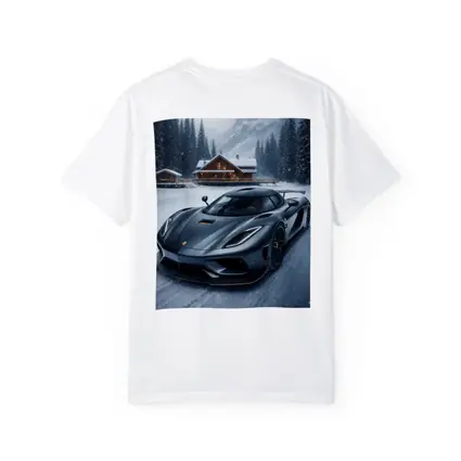 Koenigsegg Regera Matte Gray Winter Snow Scene