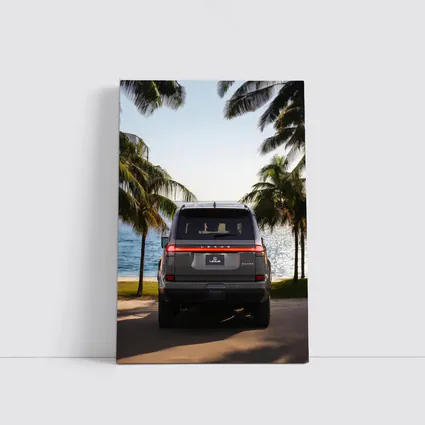 Lexus GX Rear View Tropical Beach Setting