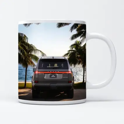 Lexus GX Rear View Tropical Beach Setting