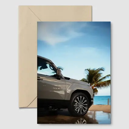 Lexus GX SUV Parked at Tropical Beach